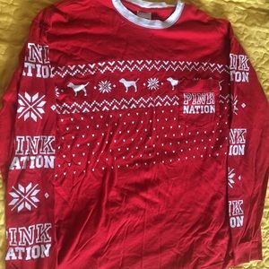 PINK Christmas long sleeve